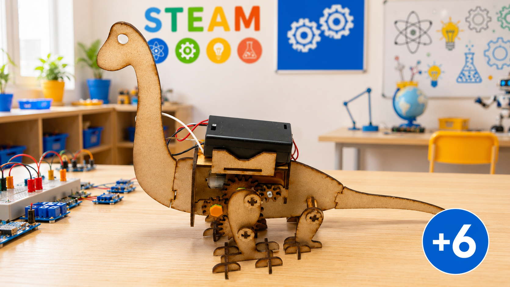 Robot Dino Cuello Largo